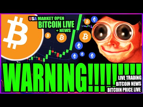 ALERT 🚨 BITCOIN PRICE EUPHORIA LIVE - USA MARKET OPEN LIVE - BITCOIN LIVE! - CRYPTO NEWS + ALTCOINS