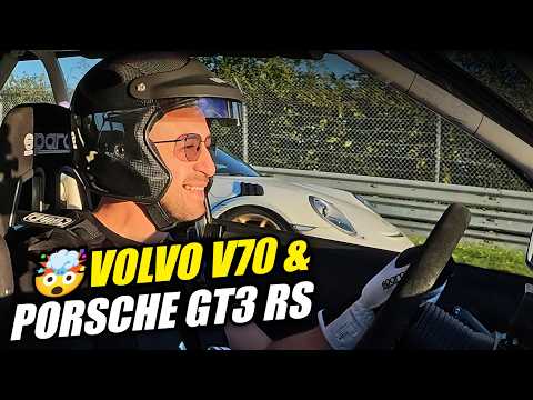 Porsche Eats Sparks💥of CRAZY Volvo V70 T5! // Nürburgring