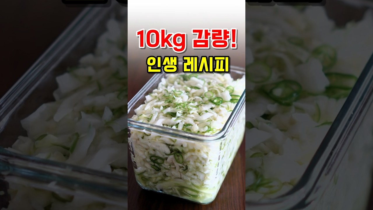 혈당 뱃살 동시에 잡는 양배추초절임 만들기! 다이어트 반찬 만들기 요리 레시피