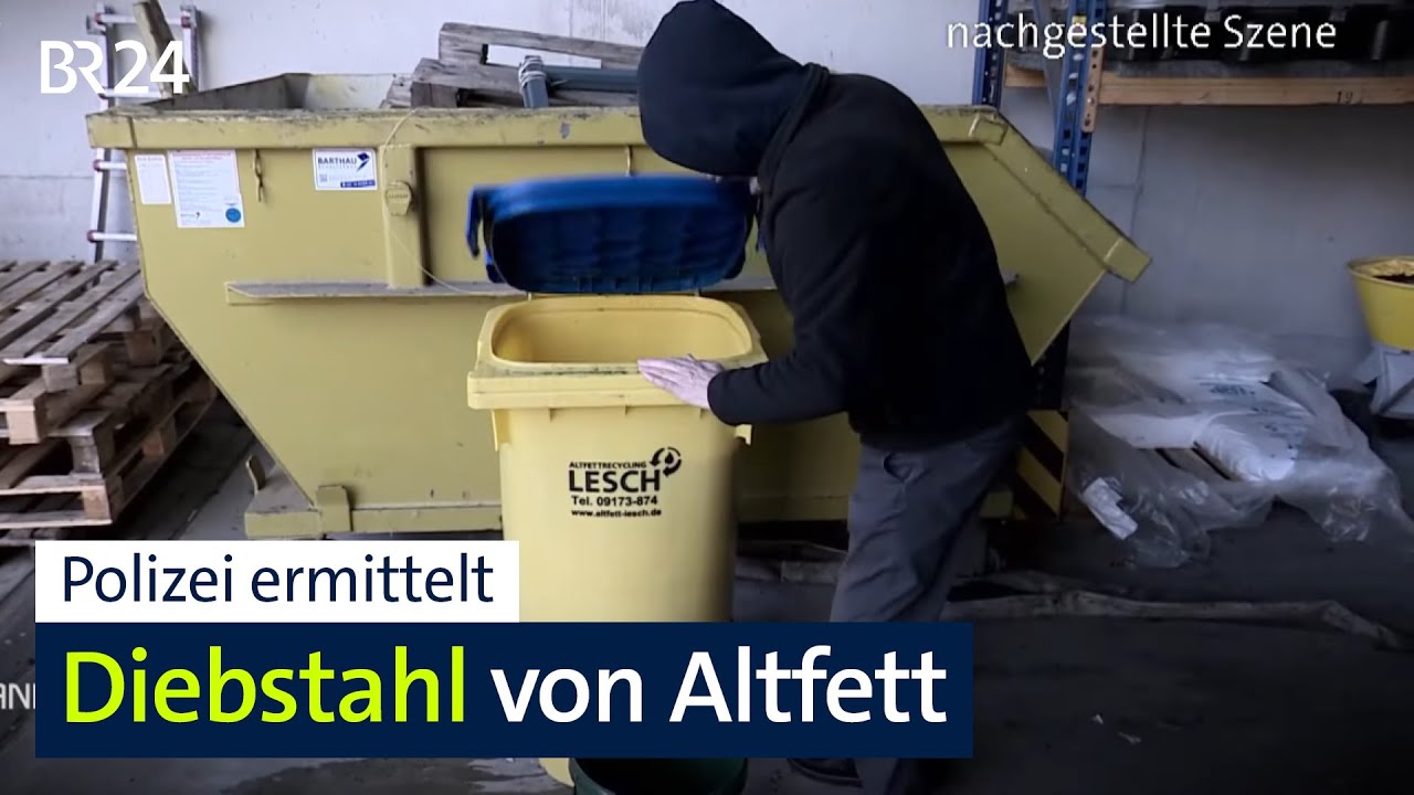 Knapp 3.000 Euro Beute: Altfettdiebe auf Beutezug in Franken | BR24
