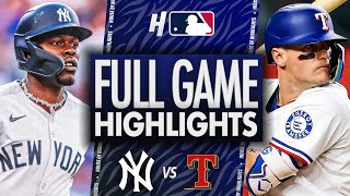 New York Yankees vs Texas Rangers - FULL GAME HIGHLIGHTS | August 4, 2025 MLB Season