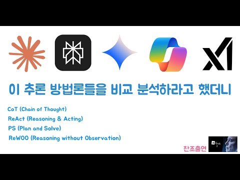4가지 추론 방법론 비교 하라는 질문에 대한 Claude, Perplexity, Gemini, Copilot 그리고 Grok AI 들의 답변 분석하기