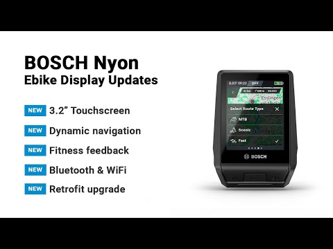 Bosch Nyon Ebike Display Updates: 3.2" Touchscreen, Dynamic GPS, Coming to North America!