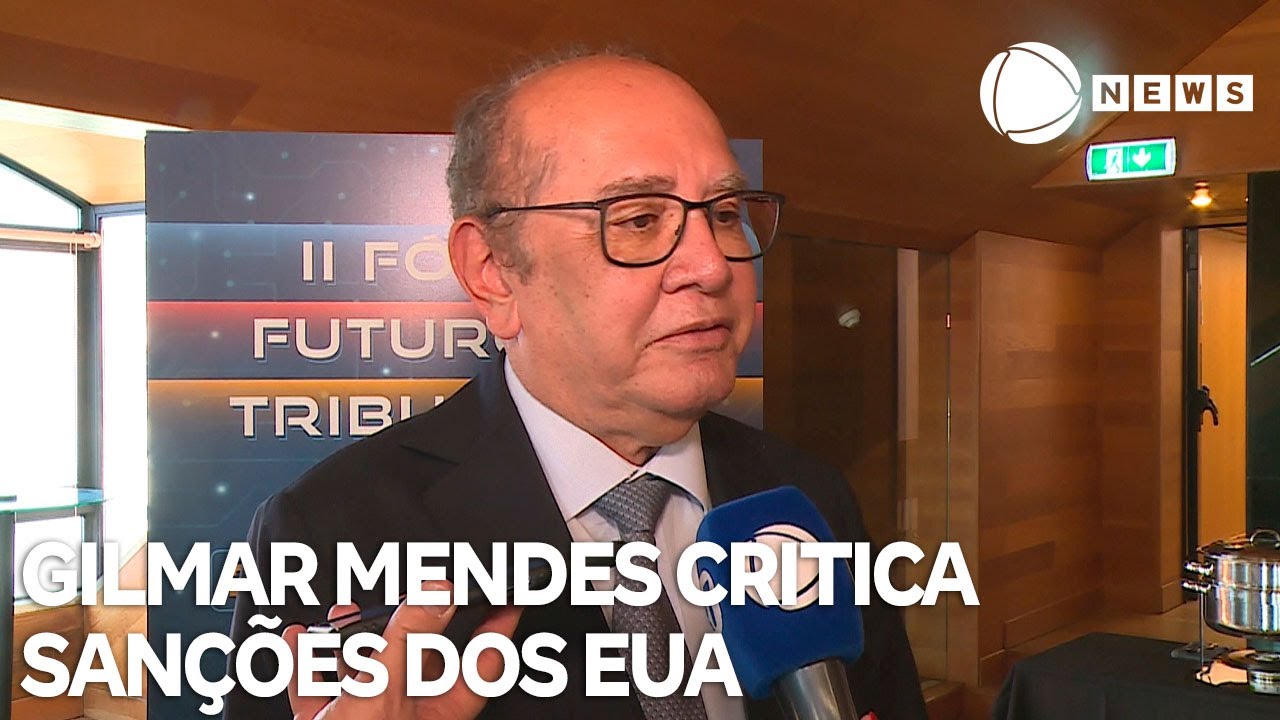 Gilmar Mendes critica sanções dos EUA a autoridades