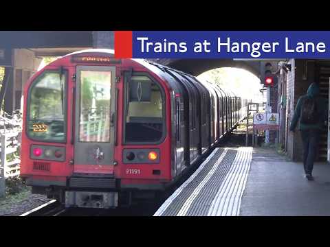 London Underground Central Line Trains At Hanger Lane