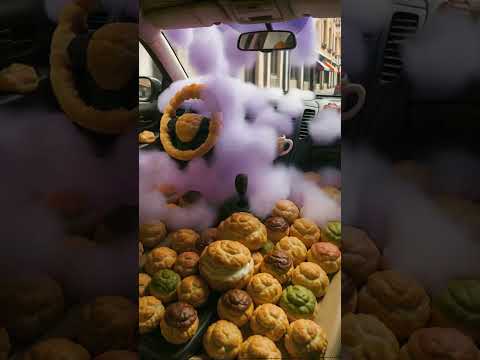 Racing Puff 🧁 #youtubeshorts #shorts #ai #youtube #cute #love #like #funny #music #baby #shortsfeed