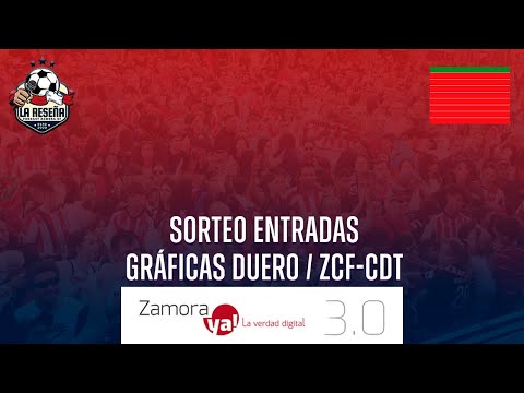 EN DIRECTO: Sorteo entrada doble para el Zamora C.F. vs. C.D. Tenerife