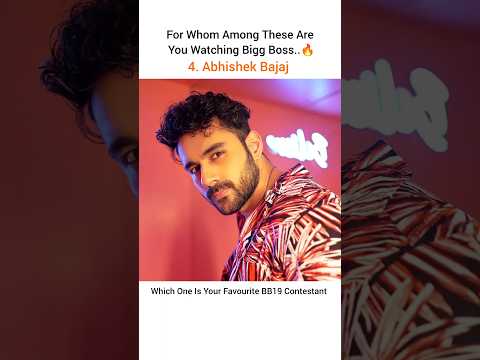 Who Is Your Favourite Among All These #bb19 #biggboss #viral #shorts