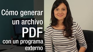 ¿Cómo crear un archivo PDF utilizando un programa instalado en tu computador?