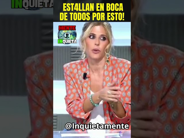 ULTIMA HORA! EST4LLAN EN EL PLATÓ DE EN BOCA DE TODOS TRAS ESTRO! YA ES LA TERCERA HOY!