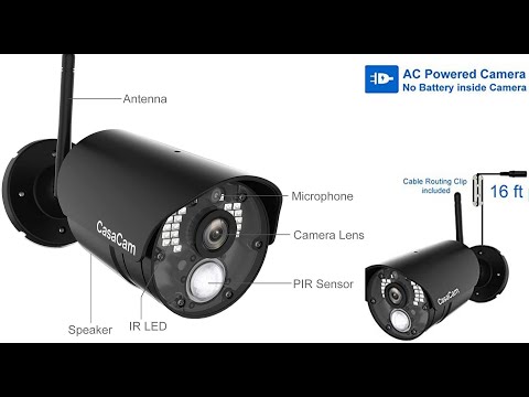 CasaCam VC1000 AC Powered HD Spotlight Camera for VS1002, VS1001 and