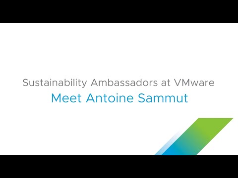 Sustainability Ambassadors at VMware - Olga Specjalska and Antoine Sammut