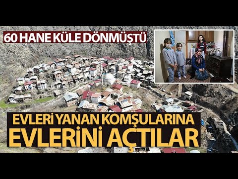 60 Hanenin Küle Döndüğü Köyde Evleri Yanan Komşularına Evlerini Açtılar