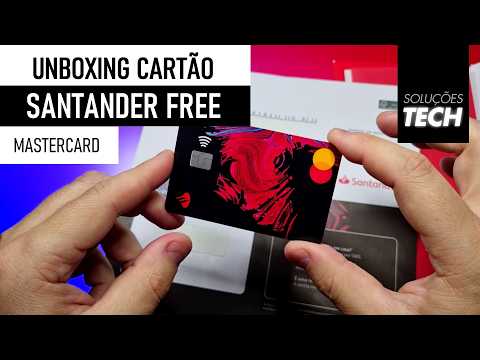 Unboxing Cartão de Crédito SANTANDER FREE