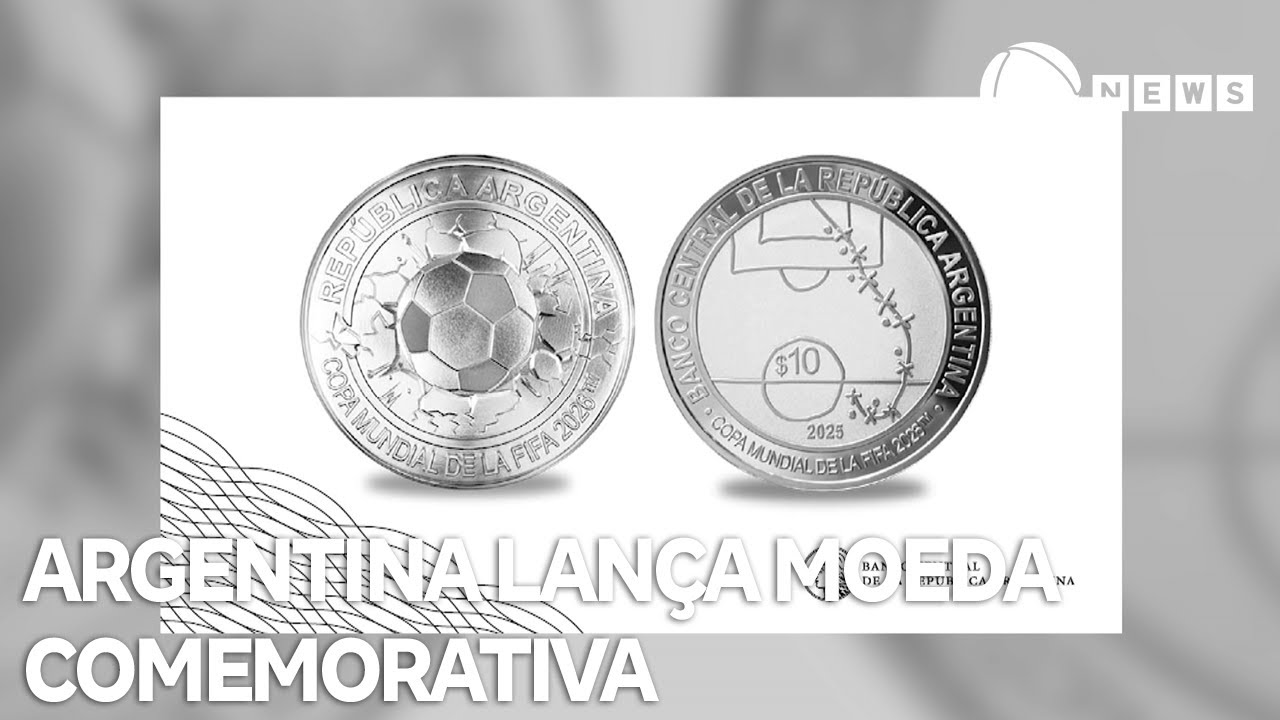 Argentina lança moeda comemorativa para Copa do Mundo de 2026 com homenagem a Maradona