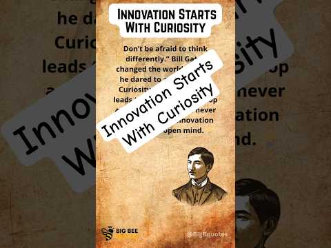 Innovation Starts With Curiosity, Greatest Quote By Bill Gates, #innovationmindset  #thinkdifferent