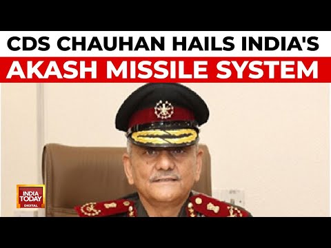 CDS Gen Anil Chauhan Hails India's Akash Missile System, Pushes For Self-Reliance In Defence