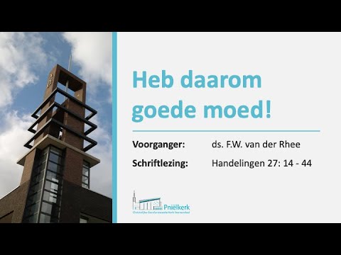 Morgendienst van 06-07-2025 vanuit de Pniëlkerk te Veenendaal