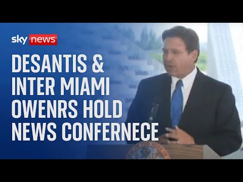 Ron DeSantis and Inter Miami owners hold news conference