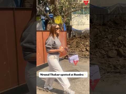 Mrunal Thakur spotted at Bandra‼️ #bollywood #celebrity #spotted