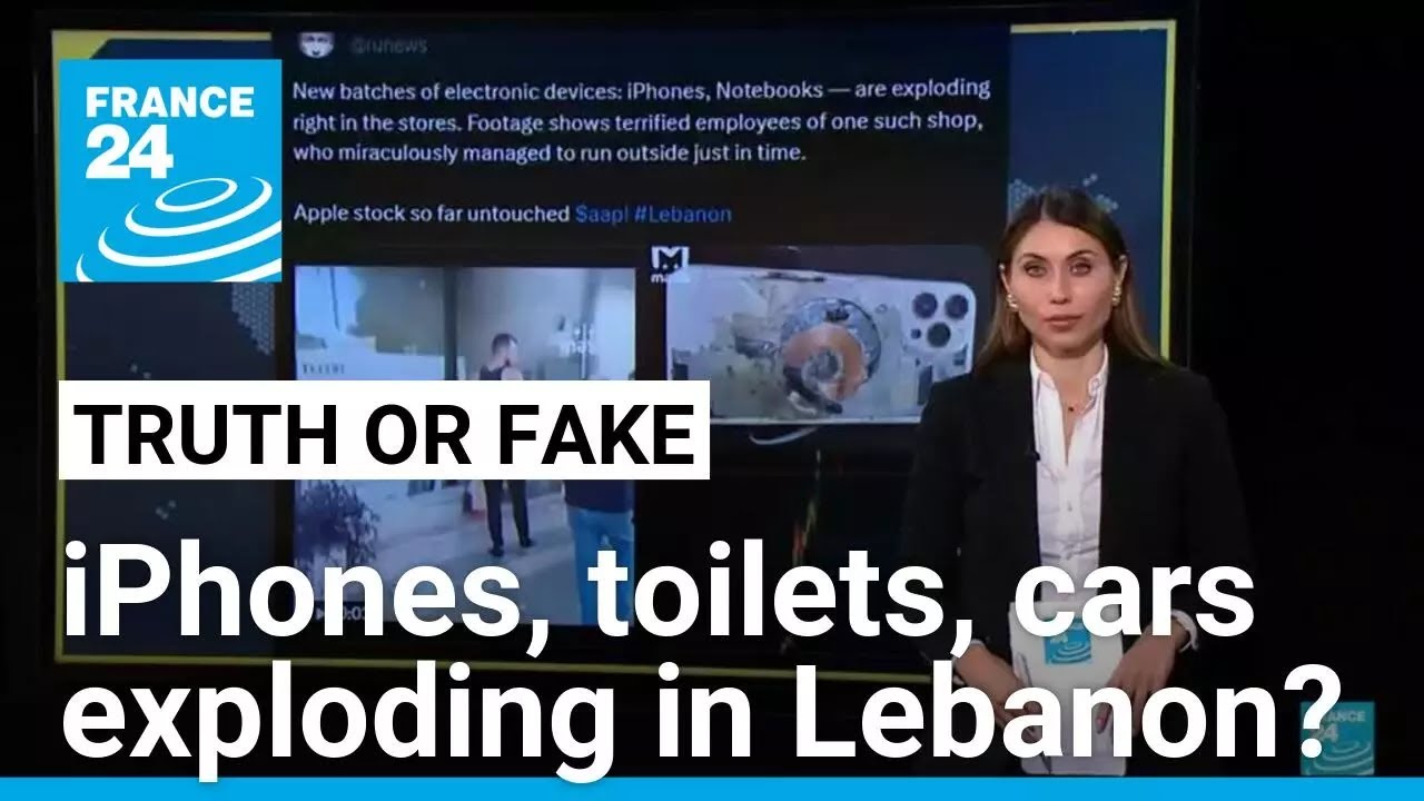 iPhones, cars, toilets…. No, these devices did not explode during electronic attacks in Lebanon