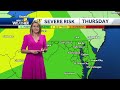 Storms marching east, impact weather day Thursday  - 02:42 min - News - Video