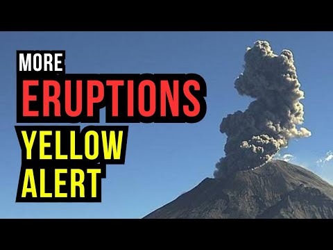 Erupting Volcano causes Yellow Alert...