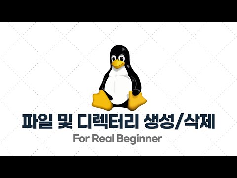리눅스 입문·실전 - 2.7. 파일 및 디렉터리 생성 / 삭제 (touch, mkdir, rm)