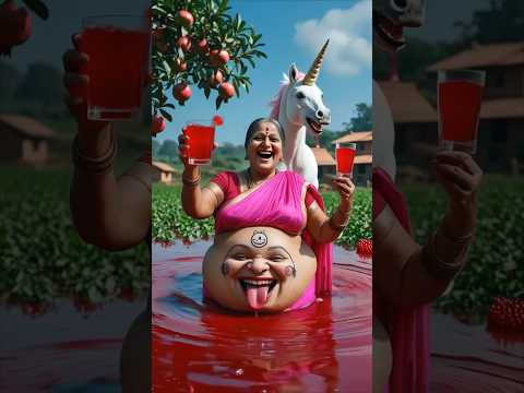 Magical Pets Making Juice? Grandpa Loses the Bet! #ai #funny #animals #shorts