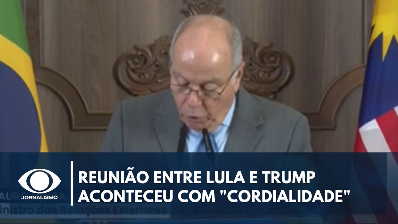Reunião entre Lula e Trump aconteceu com “grande cordialidade”, diz Mauro Vieira