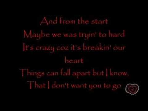 i dont want you to go (lyrics)