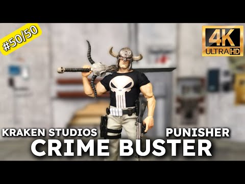 Kraken Studios Crime Buster Punisher 1/12 action figure Unboxing & REVIEW #marvel #punisher #mezco