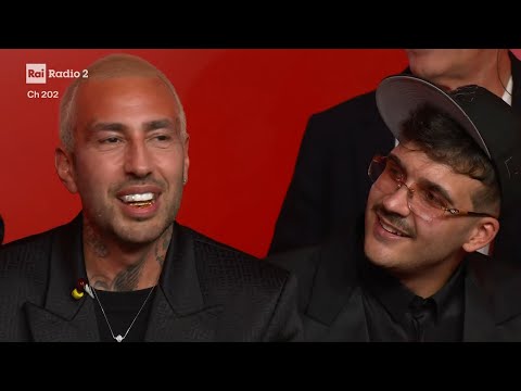 Intervista a Geolier e Guè, Luchè e Gigi D'Alessio (4ª serata) - Radio2 a Sanremo