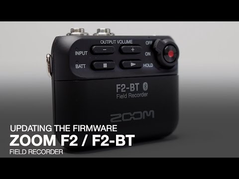 Zoom F2 / F2-BT: Updating the Firmware