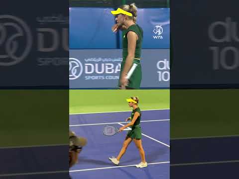 big win, big reaction for McCartney Kessler! #wta #tennis #winner #dubai