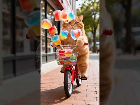 Cat's Fruit Hard Jelly MISHAP! What Happened Next#shorts #funny #cat #cute #animals #comedy #cartoon