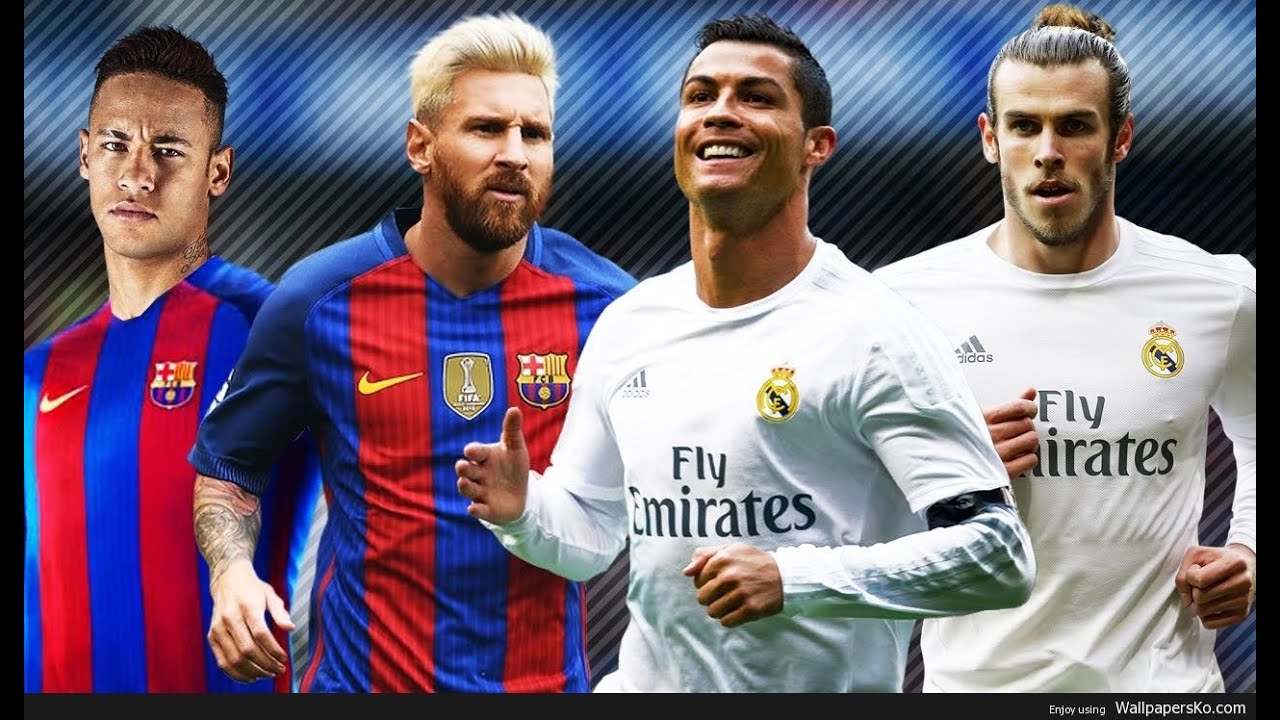 Gareth Bale & Ronaldo vs Messi & Neymar WWE 2K14 - YouTube