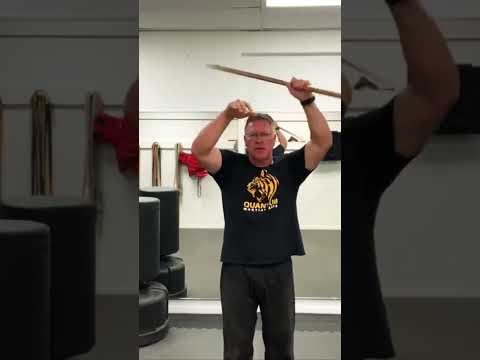 Overhead Bo staff spins #shorts