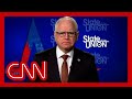 Gov. Tim Walz reacts to Kamala Harris I told you so comment