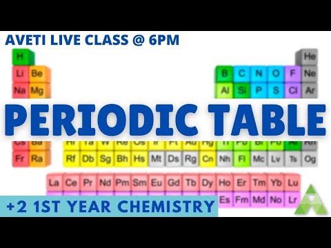 Class 11 Chemistry| Plus two first year Science| Periodic Table| Aveti Learning