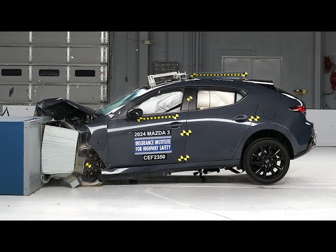 2024 Mazda 3 hatchback updated moderate overlap IIHS crash test – 일 모두