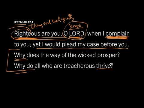 Can a Christian Complain to God? Jeremiah 12:1