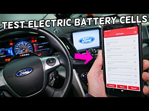 HOW TO TEST HYBRID ELECTRIC BATTERY CONDITION VOLTAGE CELLS on Ford ... - HqDefault