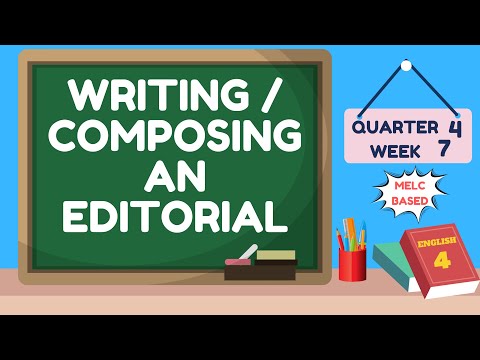 Upload mp3 to YouTube and audio cutter for ENGLISH 4 QUARTER 4 WEEK 7 | WRITING / COMPOSING AN EDITORIAL | MELC BASED | TEACHER JHEAN download from Youtube