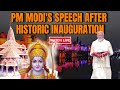 Ram Mandir Pran Pratishtha LIVE: PM Modis Speech After Ram Mandir Consecration Ceremony | NDTV 24x7