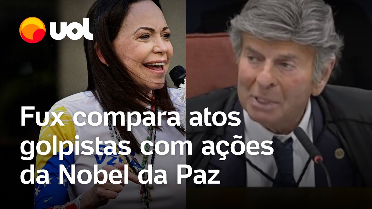 Fux compara atos golpistas com manifestações pela democracia na Venezuela feitas por Nobel da Paz