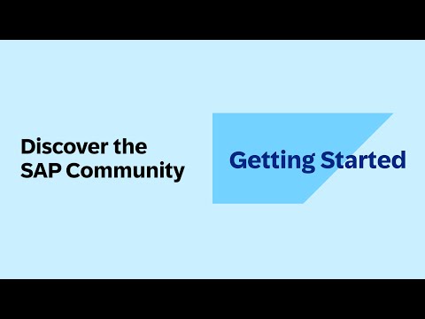 Discover the SAP Community – Getting Started