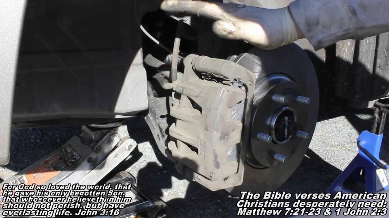 How to change brake pads and rotors on nissan quest #8