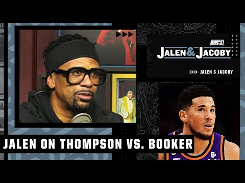 Jalen: Devin Booker is supposed to take it personal that Klay Thompson has 4 rings! | Jalen & Jacoby video clip