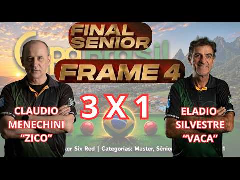 FRAME 4 - FINAL SENIOR | ZICO X VACA  | COPA BRASIL DE SNOOKER SIX RED 2026 | TERESÓPOLIS | RJ